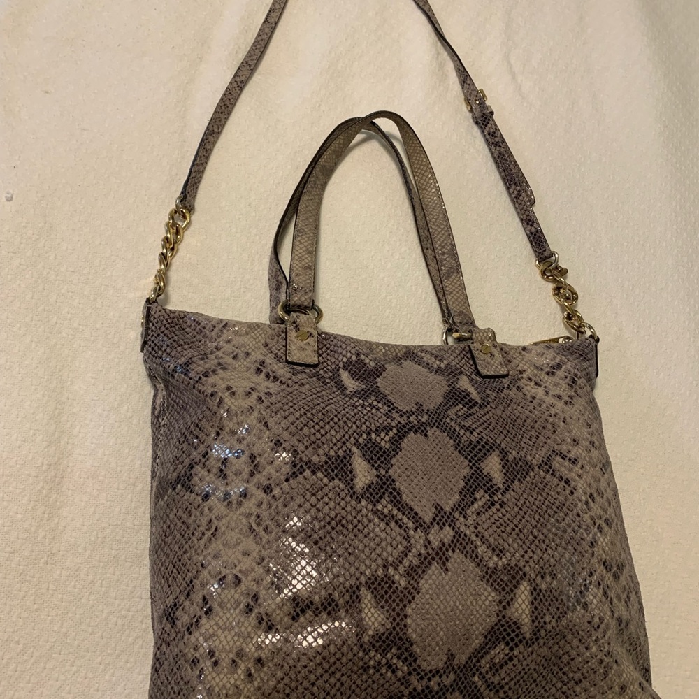 Michael Kors Snake Print Large Handbag